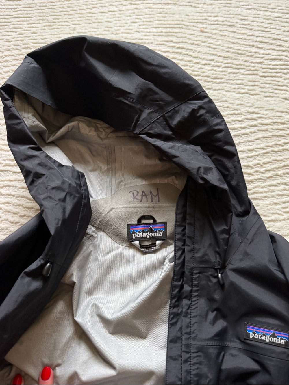 Patagonia Women's Black Waterproof Rain Jacket - Picture 3 of 3